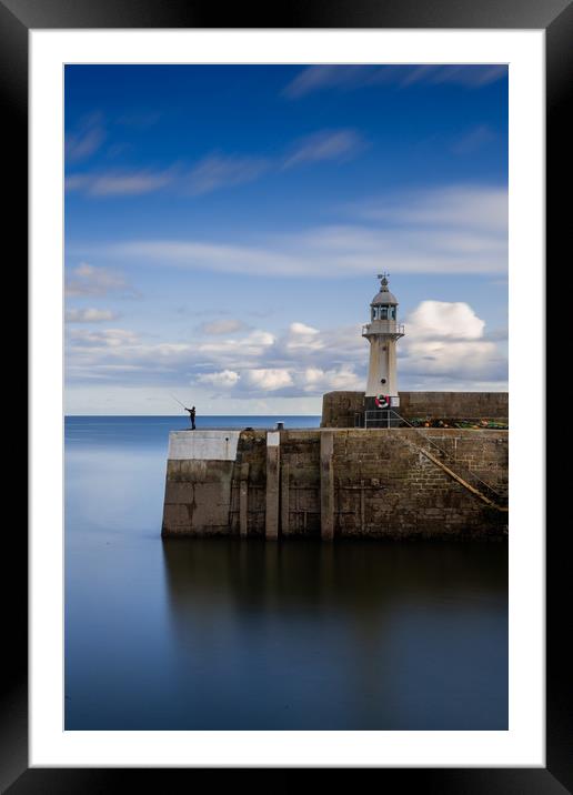 Mevagissey Lighthouse Framed Mounted Print by Maggie McCall