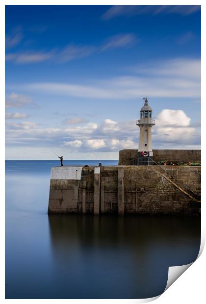 Mevagissey Lighthouse Print by Maggie McCall