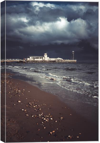 Bournemouth Pier, Dorset, UK. Canvas Print by Maggie McCall
