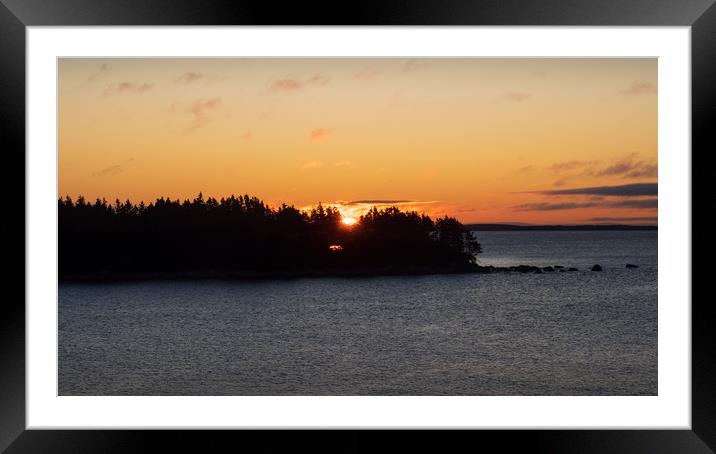 Charlos Cove Dawn, Nova Scotia, Canada Framed Mounted Print by Mark Llewellyn