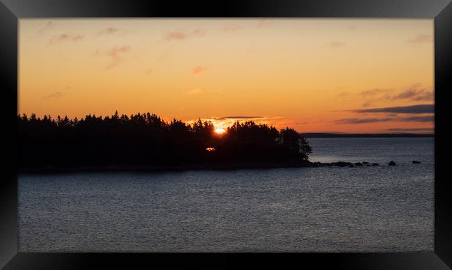 Charlos Cove Dawn, Nova Scotia, Canada Framed Print by Mark Llewellyn