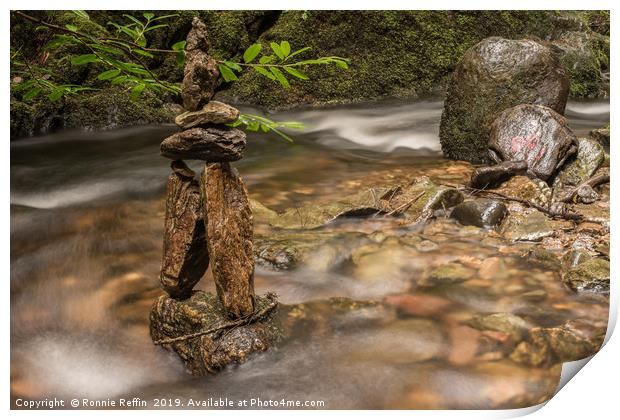 Tower Stone Stack Print by Ronnie Reffin