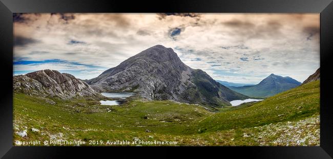 View of An Ruadh-Stac from Maol Chean-dearg Framed Print by Phill Thornton