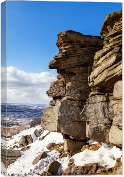 Stanage Edge No. 2 Canvas Print by Phill Thornton