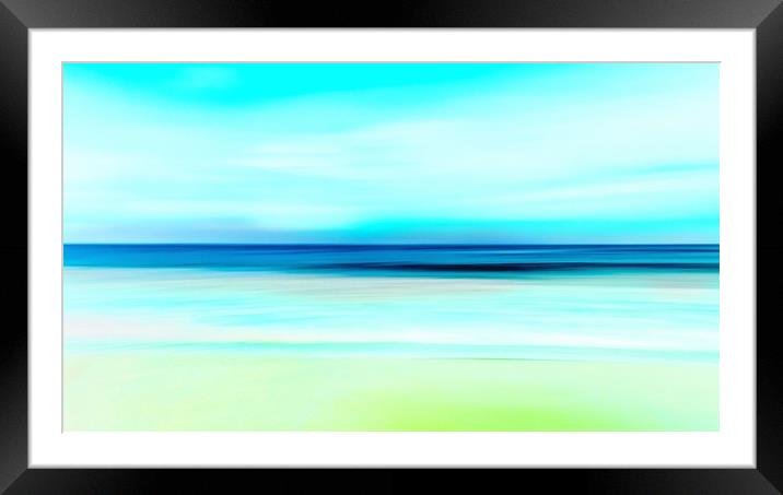 Serene Sunrise at Hayle Beach Framed Mounted Print by Beryl Curran