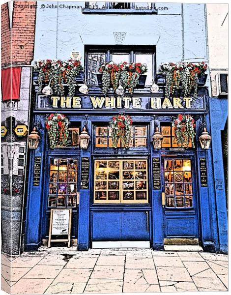 The White Hart Pub, Whitechapel, London Canvas Print by John Chapman