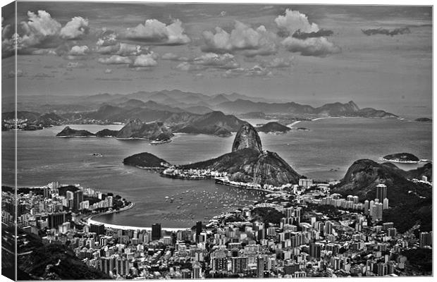 Rio View Canvas Print by Neil Gavin