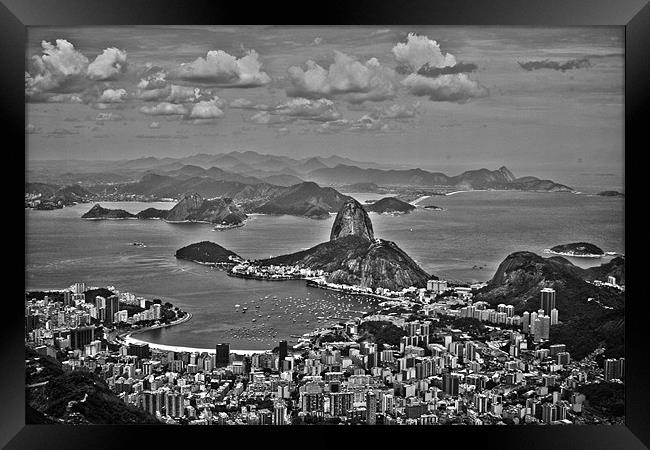 Rio View Framed Print by Neil Gavin