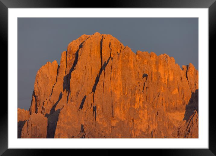 Sunset @ Alpe di Siusi Framed Mounted Print by Thomas Schaeffer