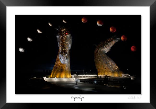 Kelpies eclipse Framed Print by JC studios LRPS ARPS