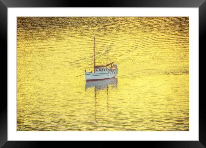 Sailing Home Framed Mounted Print by Mary Lane