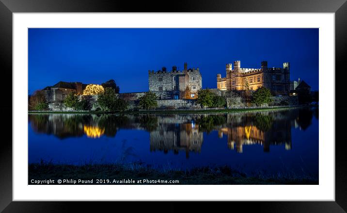Leeds Castle Framed Mounted Print by Philip Pound