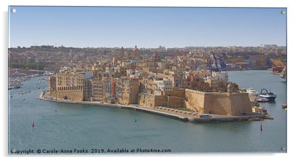 Valletta, Malta. Acrylic by Carole-Anne Fooks