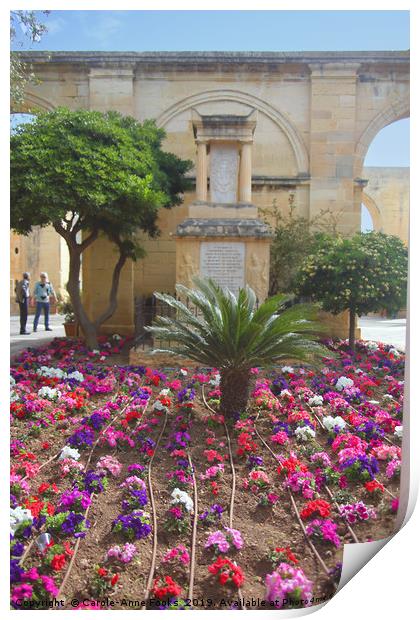 Upper Barrakka Gardens, Valletta, Malta. Print by Carole-Anne Fooks