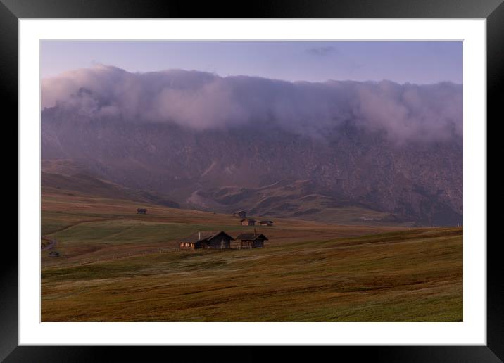 Sunrise @ Alpe di Siusi Framed Mounted Print by Thomas Schaeffer