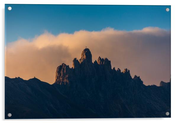 Sunrise @ Alpe di Siusi Acrylic by Thomas Schaeffer