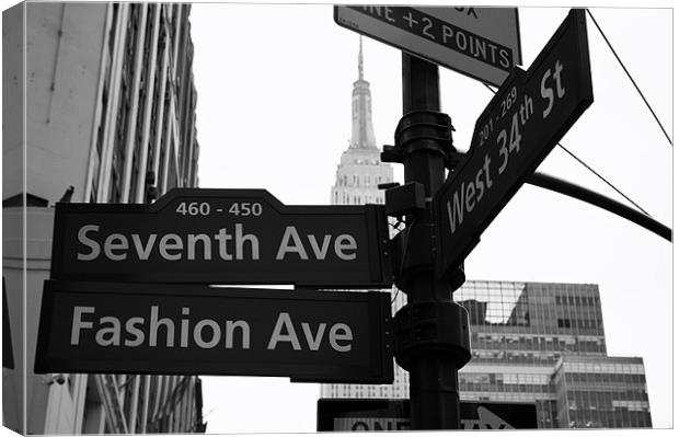Fashion Avenue, New York Canvas Print by David Gardener