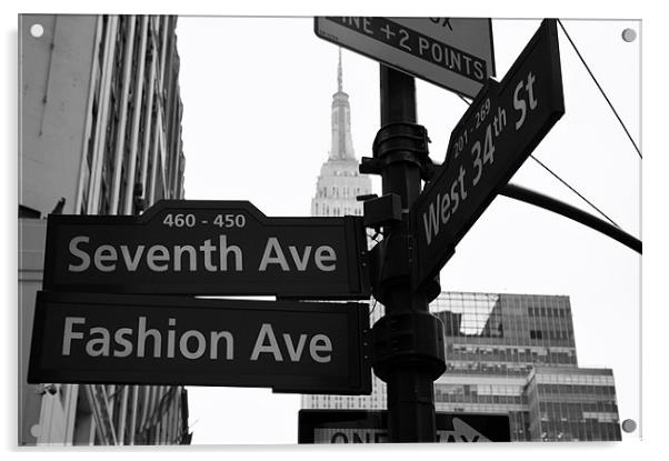 Fashion Avenue, New York Acrylic by David Gardener