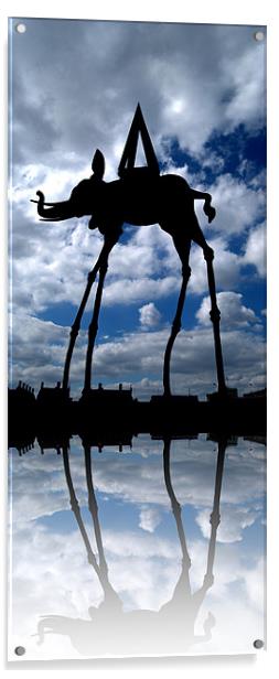 Creature of London Town Acrylic by Karen Martin