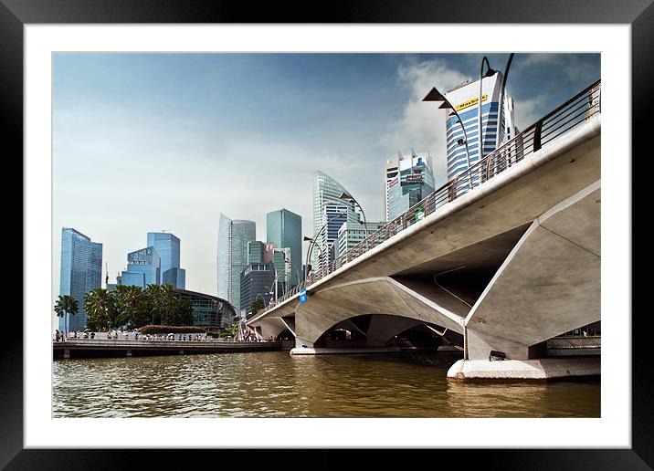 Skyscrapers Singapore Framed Mounted Print by Stephen Mole