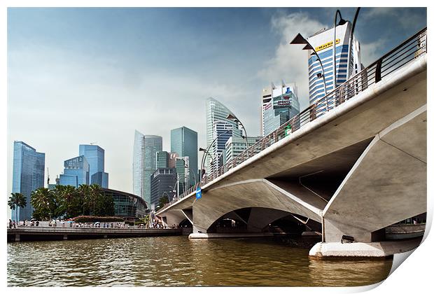 Skyscrapers Singapore Print by Stephen Mole