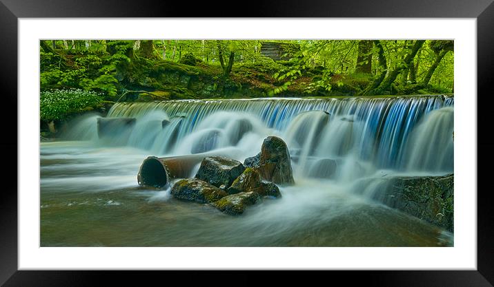 The Weir Framed Mounted Print by Mark Robson