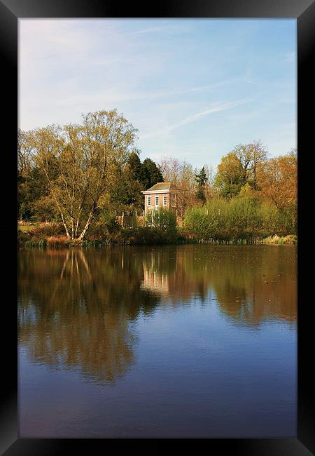 Herstmonceux Lake, Sussex Framed Print by David Gardener