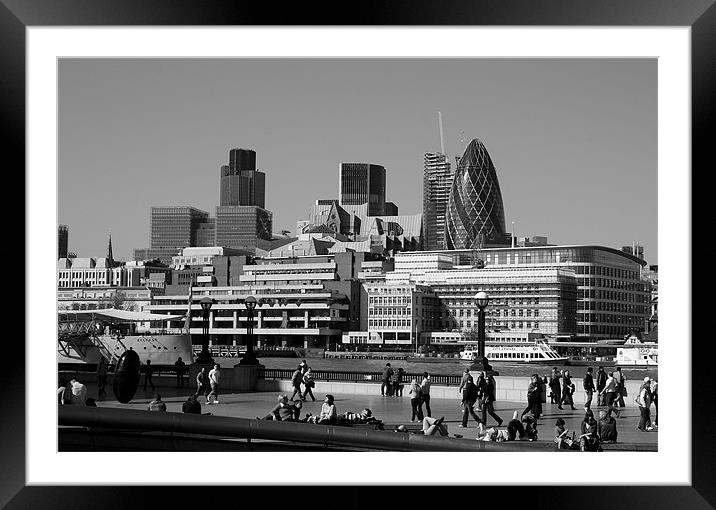 City of London Skyline Framed Mounted Print by David Gardener