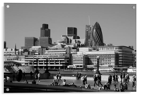 City of London Skyline Acrylic by David Gardener