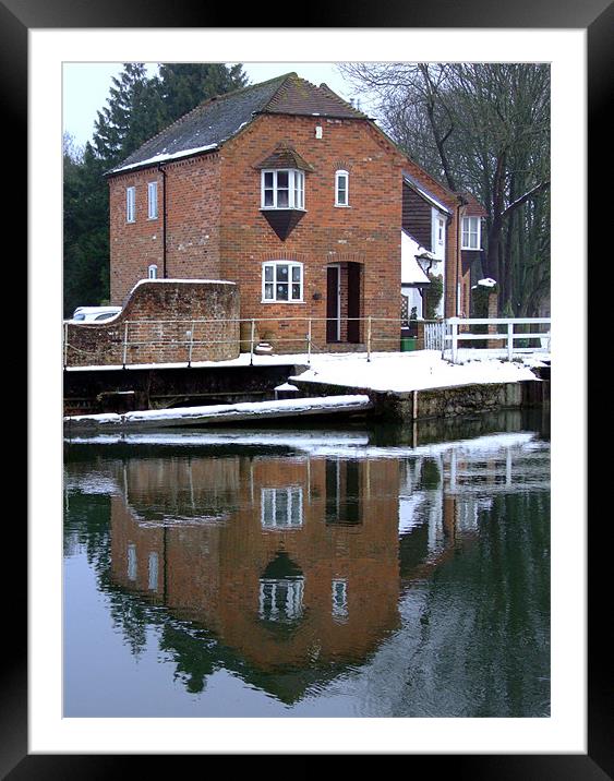 Reflections - Kennet and Avon Canal Framed Mounted Print by Samantha Higgs