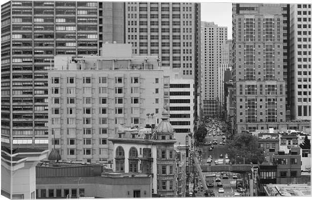 San Francisco Downtown Canvas Print by Dave Livsey