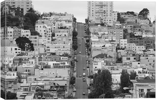 San Francisco Streets Canvas Print by Dave Livsey