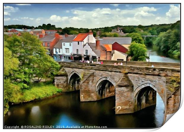 "Summer day in Durham" Print by ROS RIDLEY