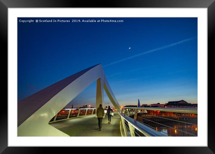 The Squiggly Bridge, Glasgow Framed Mounted Print by Tylie Duff Photo Art