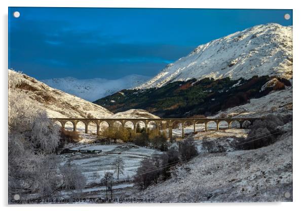 Glenfinnan viaduct Acrylic by Jack Byers