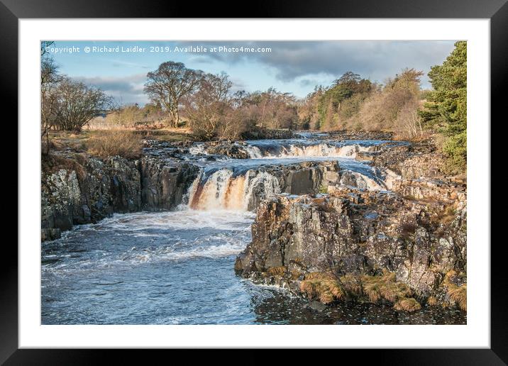 Winter Solstice at Low Force Waterfall Framed Mounted Print by Richard Laidler
