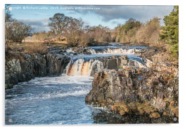 Winter Solstice at Low Force Waterfall Acrylic by Richard Laidler