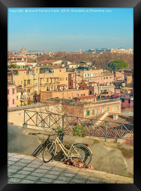 Urban Scene Gianicolo District, Rome, Italy Framed Print by Daniel Ferreira-Leite