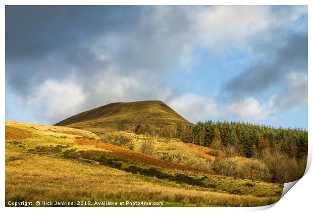 The Ridge of Torpantau Central Brecon Beacons Print by Nick Jenkins