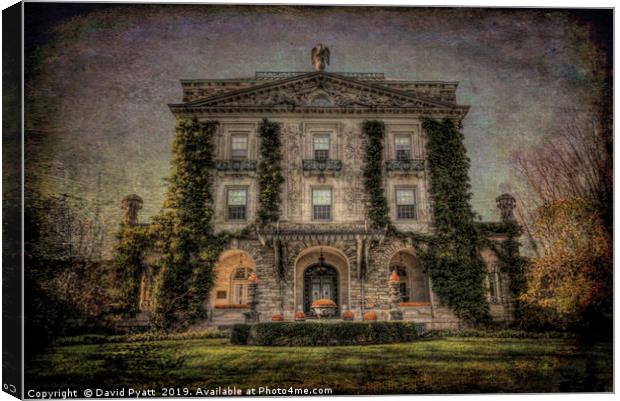 Haunted Manor House Canvas Print by David Pyatt