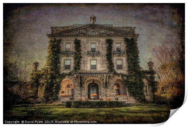 Haunted Manor House Print by David Pyatt