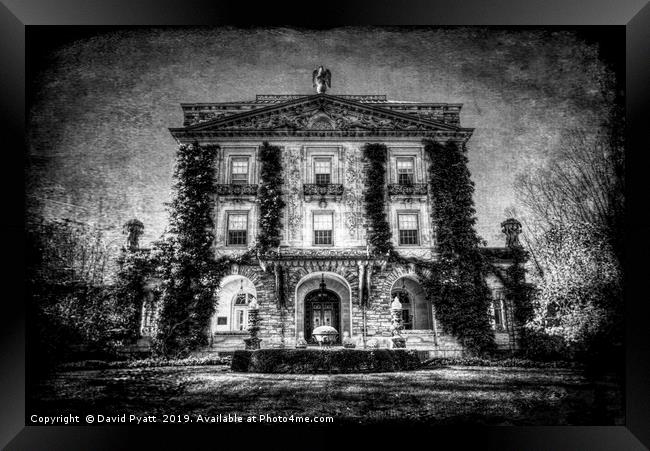 Ghostly Manor House  Framed Print by David Pyatt