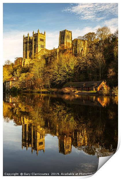 Afternoon Sun at Durham Print by Gary Clarricoates