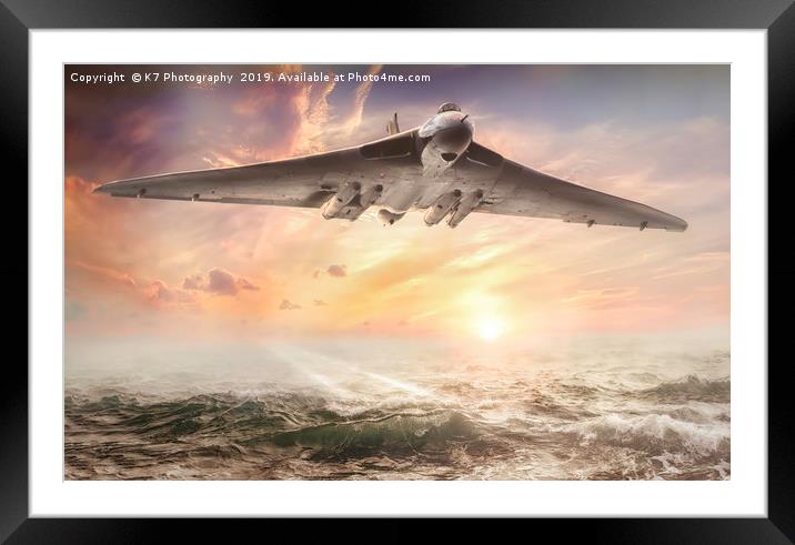 The Mighty Vulcan! Framed Mounted Print by K7 Photography
