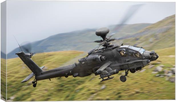 Boeing AH64 Apache Canvas Print by Rory Trappe