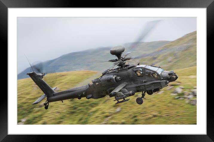 Boeing AH64 Apache Framed Mounted Print by Rory Trappe