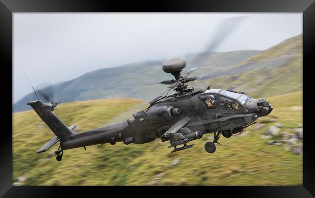 Boeing AH64 Apache Framed Print by Rory Trappe