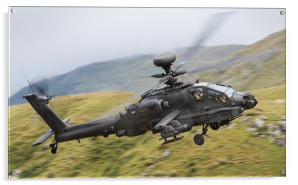 Boeing AH64 Apache Acrylic by Rory Trappe
