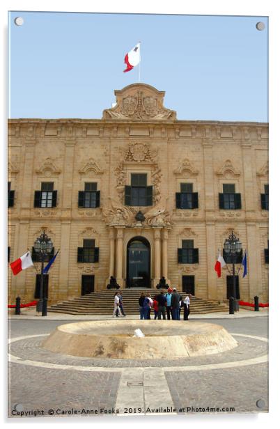 Valletta, Malta Acrylic by Carole-Anne Fooks