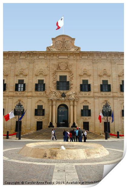 Valletta, Malta Print by Carole-Anne Fooks